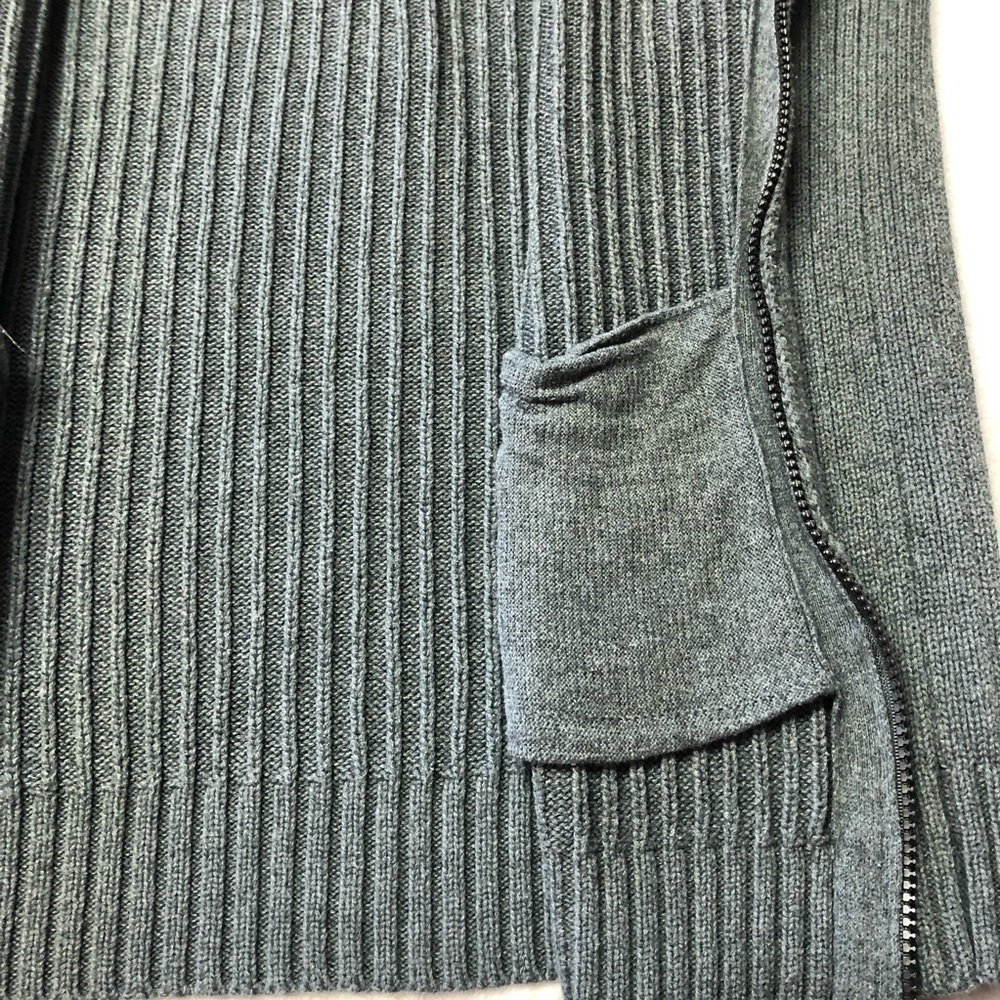 Calvin Klein Grey Zip Up Sweater Med - Picture 5 of 10